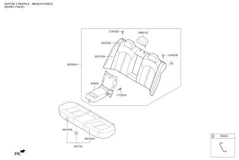 2018 Kia Optima Hybrid 2ND Seat Diagram 2