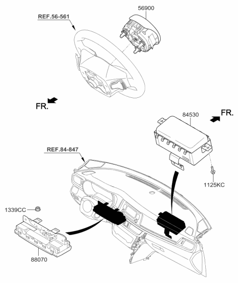 2018 Kia Optima Hybrid Air Bag System Diagram 1