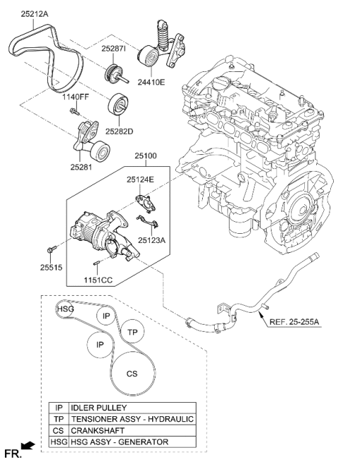 2016 Kia Optima Hybrid Coolant Pump Diagram