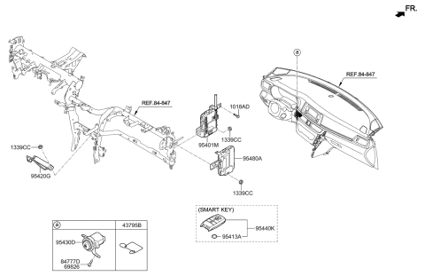 2017 Kia Optima Hybrid Information Tag Diagram for 46796D4100