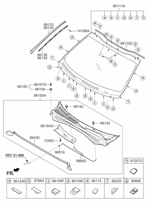 2018 Kia Optima Hybrid Unit-Lkas Diagram for 95895A8000