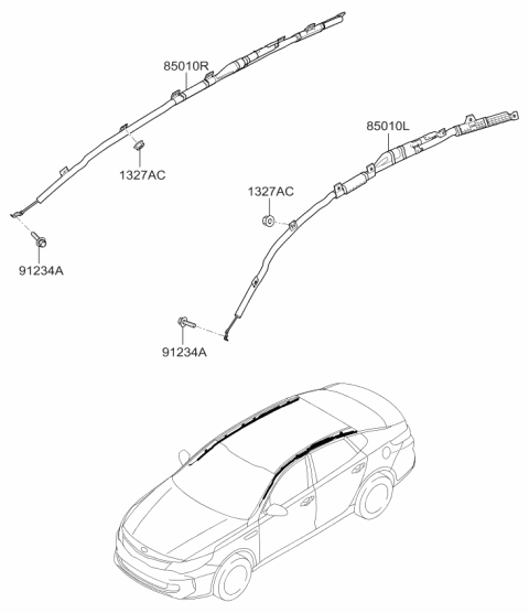 2018 Kia Optima Hybrid Air Bag System Diagram 2