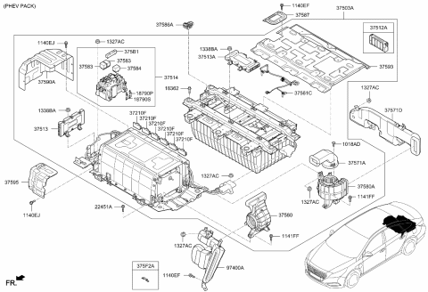 2016 Kia Optima Hybrid High Voltage Battery System Diagram 2