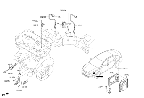 2016 Kia Optima Hybrid Electronic Control Diagram