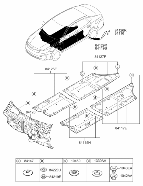 2018 Kia Optima Hybrid Isolation Pad & Plug Diagram 2