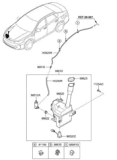 2017 Kia Optima Hybrid Hose(Rubber L=250) Diagram for 1792504025