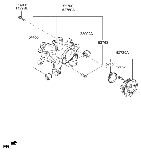 2018 Kia Optima Hybrid Bolt Diagram for 1129610456K