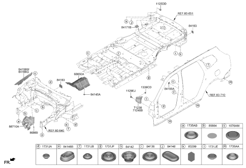 2024 Kia Telluride Isolation Pad & Plug Diagram 1