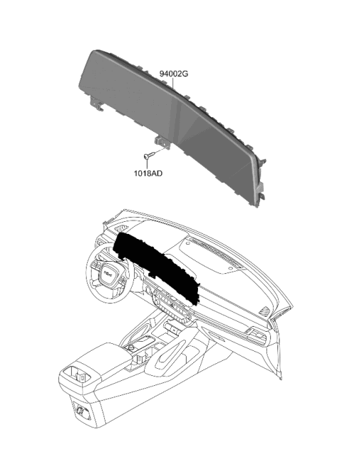 2024 Kia Telluride CLUSTER ASSY-INSTRUM Diagram for 94061S9000