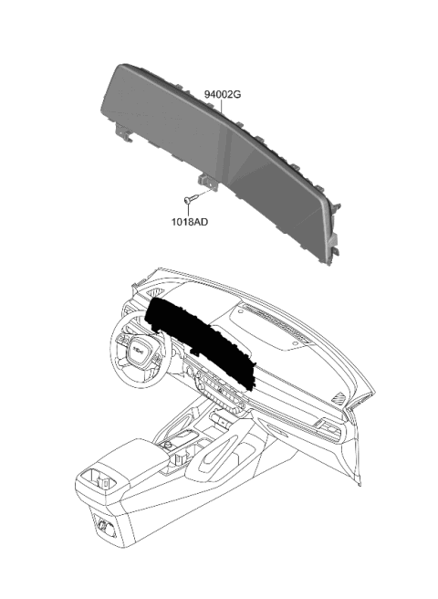 2023 Kia Telluride Instrument Cluster Diagram