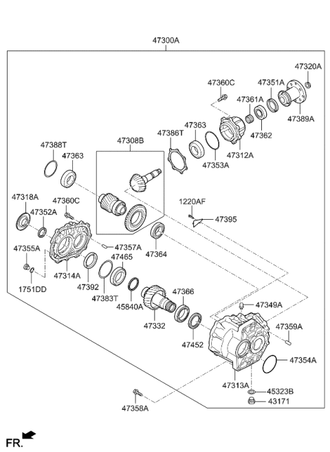 2024 Kia Telluride Transfer Assy Diagram