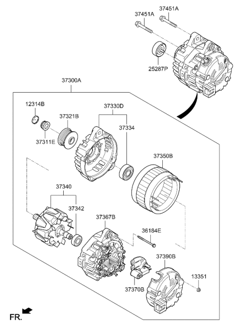 2023 Kia Telluride Alternator Diagram