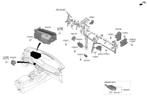 2024 Kia Telluride UNIT ASSY-ADAS PARKI Diagram for 99910S9000