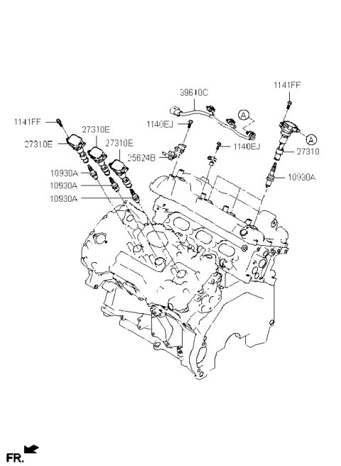 2023 Kia Telluride Spark Plug & Cable Diagram