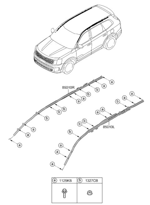 2023 Kia Telluride Pad N U Diagram for 80410S9000