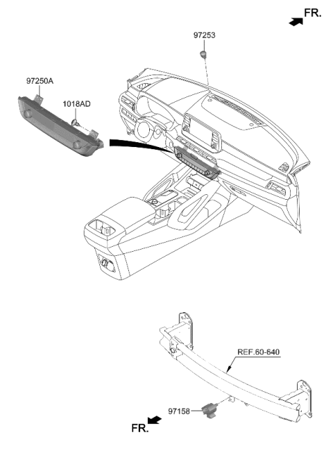 2023 Kia Telluride CONTROL ASSY-HEATER Diagram for 97250S9BA0FHV