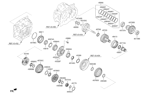 2024 Kia Telluride Transaxle Gear-Auto Diagram 1