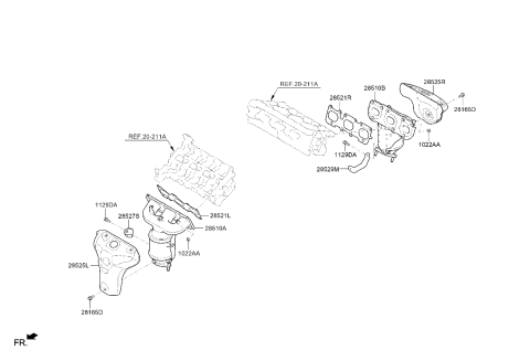 2023 Kia Telluride Exhaust Manifold Diagram