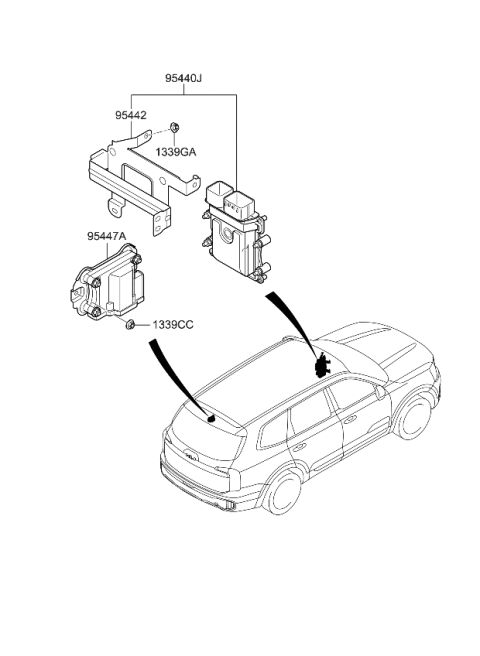 2023 Kia Telluride Transmission Control Unit Diagram