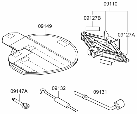 2022 Kia Rio Ovm Tool Diagram