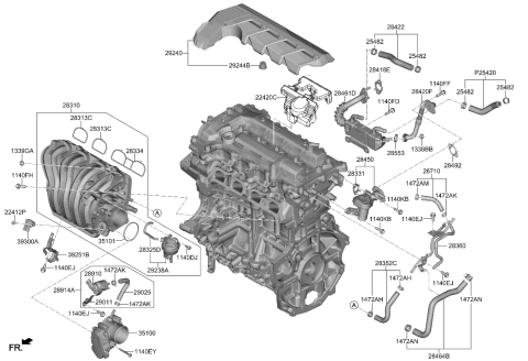 2023 Kia Rio Intake Manifold Diagram