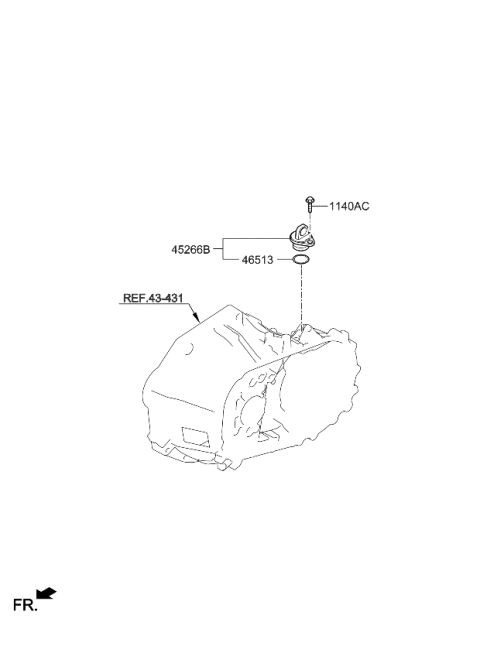 2021 Kia Rio Speedometer Driven Gear Diagram