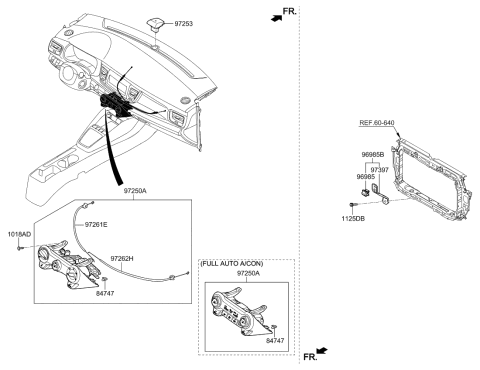 2023 Kia Rio CONTROL ASSY-HEATER Diagram for 97250H9531WK