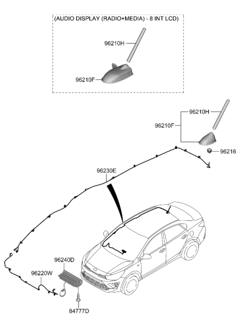 2023 Kia Rio Antenna Diagram