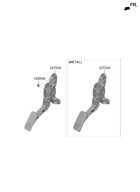 2021 Kia Rio Accelerator Pedal Diagram