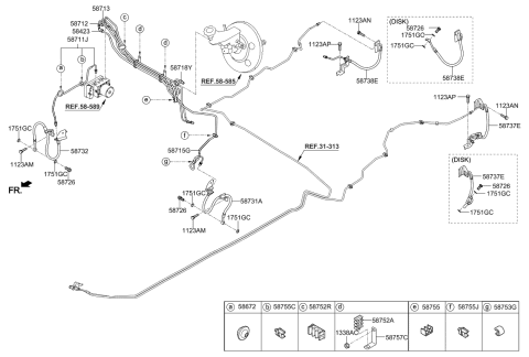 2021 Kia Rio Brake Fluid Line Diagram