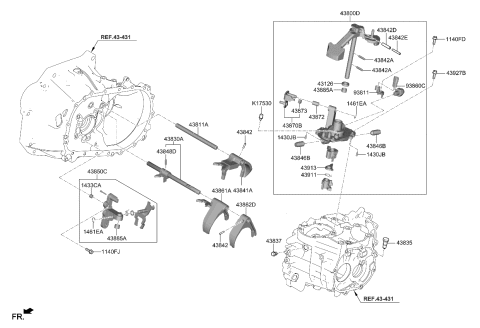 2022 Kia Rio Bracket-Switch Diagram for 9386126600