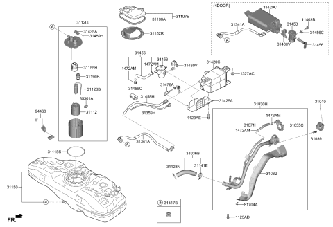 2022 Kia Rio Fuel System Diagram 1