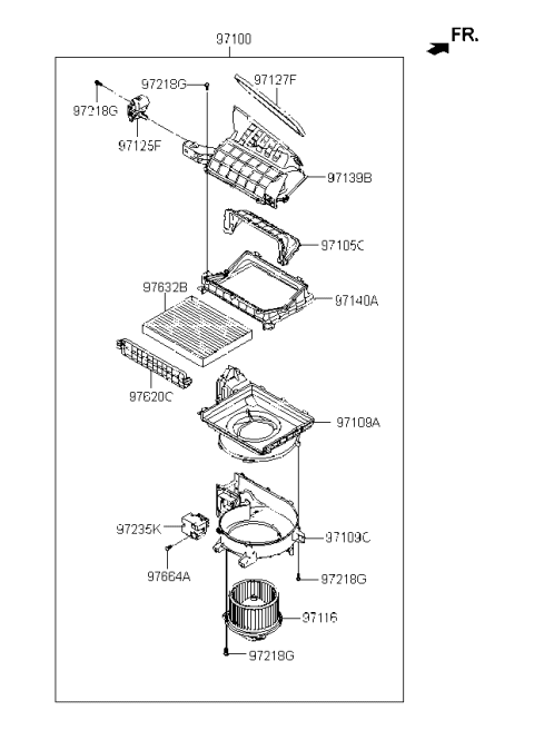 2021 Kia Rio Heater System-Heater & Blower Diagram 2