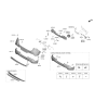 Diagram for Kia Soul Bumper Reflector - 92405K0100