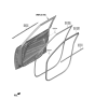 Diagram for 2020 Kia Soul Door Seal - 82110K0000