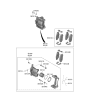 Diagram for 2021 Kia Soul Brake Caliper - 58180K0A10