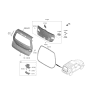 Diagram for 2021 Kia Soul Weather Strip - 81761K0000