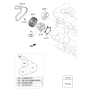 Diagram for 2018 Kia Soul Water Pump Pulley - 252212B701