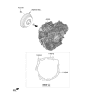 Diagram for 2022 Kia Soul Transmission Assembly - 480002H351