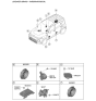 Diagram for 2022 Kia Soul Car Speakers - 96310K0000