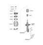 Diagram for 2021 Kia Soul Shock Absorber - 54650K0100