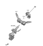 Diagram for Kia Soul Turn Signal Switch - 93400K0550