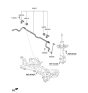 Diagram for 2021 Kia Soul Sway Bar Link - 54830J9000