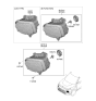 Diagram for Kia Soul Headlight - 92102K0140