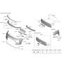 Diagram for Kia Soul Parking Assist Distance Sensor - 99310K0050