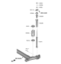 Diagram for 2021 Kia Soul Shock Absorber - 55307K0110