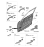 Diagram for 2020 Kia Soul Door Check - 76990K0000