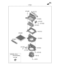 Diagram for 2022 Kia Soul Blower Motor - 97113H8000