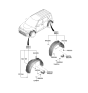 Diagram for 2020 Kia Soul Mud Flaps - 86832K0000