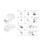 Diagram for 2021 Kia K5 Air Bag Sensor - 95930M5000